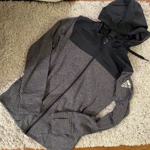 Adidas full zip hoodie sweatshirt